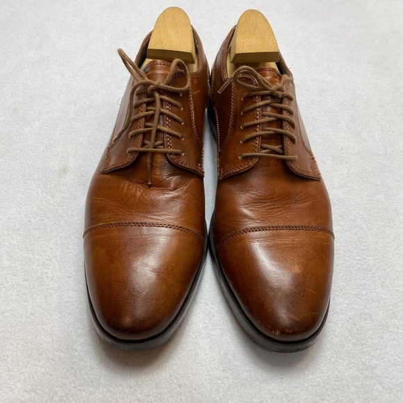 Cole Haan Shoes Mens 10.5 Brown Leather Grand OS Oxford Cap Toe Dress Brogue main image 9